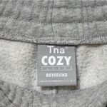 Aritzia  TNA Boyfriend Cozy Fleece Jogger Sweatpants Size Large Gray Photo 2