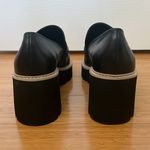 Dolce Vita Black Leather Halona Chunky Block Heel Platform Loafer 9.5 NWOB Photo 5