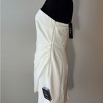 Lulus Flirtatious Celebration White One-Shoulder Tulip Mini Dress Photo 3