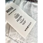 $380 NWT AMI Paris Gingham High Waisted Jacquard Denim Mini Skirt Blue 26 / 2 Photo 9