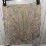 Wild Fable  Linen Blend Pastel Floral Crop & Ruched Mini Skirt Size Small Photo 1