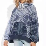 American Eagle Outfitters oversized Bandana Hoodie Photo 3