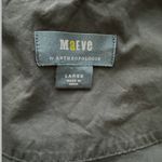 Anthropologie  Maeve Poplin Cotton Somerset Maxi Dress Black Size Large Photo 7