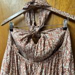 Natalie Martin  Astrid Halter Neck Sleeveless Long Maxi Dress Silk Floral Large L Photo 3