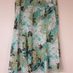 Women's 8 Reversible Pull On Skirt Tropical Floral Photo 2