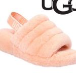 UGG  Fluffy Peachy Pink Shearling Slides Photo 1