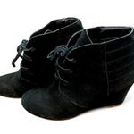 DV by Dolce Vit DV BY DOLCE VITA Black Suede Wedge Booties Size 9 Photo 0