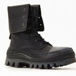 Free People  Women's 03352182 Size 9 Black Goldie Combat Boots NWOB Photo 0