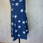 Moussy Blue Star Printed Pleated Fit & Flare Dress Photo 6