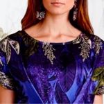 Anthropologie 🍁 Purple Floral Silk Blouse Photo 2