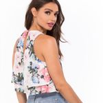 Show Me Your Mumu NWT The King Crop Top | Floral Flowy Tiered Top size Small Photo 1