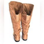 Vepose Women’s Camel Knee High Comfortable Boots Suede Slouch Flat Boots Sz 6. Tan Photo 5