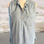 Falls Creek  Light Blue Denim Top Size Small Photo 0