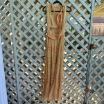 Anthropologie BHLDN Juniper Metallic Tiered Backless High-Neck Gown Photo 6