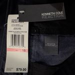 Kenneth Cole  Reaction SZ 10 Womens Denim Trouser Pants Mid-Rise Pocket Dark Wash Photo 5