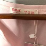 Romwe NWT  pink tier short sleeve blouse top Photo 2
