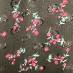 ZARA  long sleeve pink floral sheer mini dress with double lining Photo 3