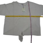 Barefoot Dreams  Cozychic Ultra Light Tie-Front Pullover Top Sz 2X In Sand Dune Photo 2