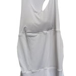 Playing 9 Maternity Tennis Dress Pickle Ball Size Large Solid White Active Photo 0