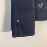 Brighton NWOT Embroidered Denim Jean Jacket Women's S/M* Black Bedazzled Hearts Photo 7