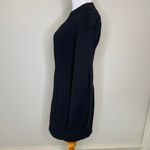 DO+BE  Black Mini Dress Long Sleeve Buttons Sz Small Photo 2
