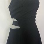 Elizabeth and James Black Darrien Textured Cut Out Mini Dress 8 Photo 4