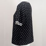 CeCe 3/$20 🔖 |  Black and White Polka Dot Short Sleeve Top Photo 1