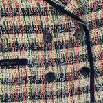 Talbots  women's size 10 Petite tweed blazer button front multi colored business Photo 4
