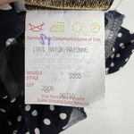 Joseph Ribkoff Vtg  Sz 4 Jumpsuit Sailor Navy Polka Dot Wide Leg Pleated Nautical Photo 9