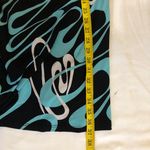 Blue black sleeveless 2000s aline shift dress retro vibe Measurement in pics Size M Photo 4