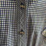 Oleg Cassini  Gingham Dragonfly Blouse Photo 2