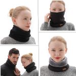 Winter Neck Warmer Men Ski, Neck Gaiter Face Scarf Women, Fleece Scarf for Men Gaiter Mask, Thick Windproof Photo 3
