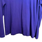 Duluth Trading Co Top Womens Extra Large XL Purple Turtleneck Cotton Blouse Photo 3