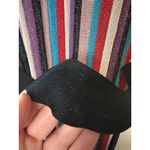 Rebecca Vallance Metallic Stripe Knit Maxi Dress Belted NWT Size M Pink Photo 7