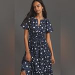 Anthropologie NWOT The Somerset Navy Star Print Maxi Dress Photo 1