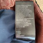 Maeve  Anthropologie Faux Leather Vinyl Look Wine Burgundy Mini Skirt NWOT size 6 Photo 9