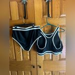 Yonique Sport Bikini 2pc Swimsuit Women’s Plus 18W Black Racerback High Waist Photo 3