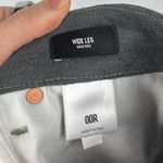 EXPRESS NWT High Waisted Vegan Leather Wide Leg Cargo Pants Raw Hem Green 00 Photo 7