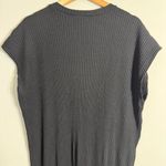 Eileen Fisher Short Sleeve Ribbed Midi Dress Women's 1X Black Lagenlook Jersey Photo 8