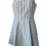 Lulus Lulu’s white black stripe fit n flare skater dress Photo 0