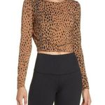 Good American NWT  ANIMAL PRINT CROP TOP Photo 0