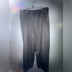 Blair  women’s Plus‎ Size Cropped Pleated Grey Pull-On Pants Size 18WP Photo 1