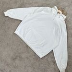 Lonely Ghost  Women’s Ghostly Florals Sweatshirt Hoodie Pullover in White XXL Photo 0