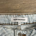 We Wore What  High Rise Curvy Distressed Light Wash Denim Jean Super Light 31 Photo 5