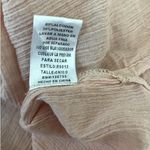 Umgee  Women Tunic Top S Peach Flower Crochet‎ Inlet Gauzy Boho Cottage Prairie Photo 7