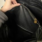 Vintage Michael Rome Made in Italy Croc Embossed Leather Tote Bag Black Photo 7