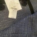 Gap double breasted long sleeve blazer black white houndstooth button closure M Photo 5