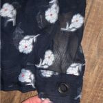 Rag and Bone  Bennett Sheer Floral navy red white Silk Blouse Top designer spring Photo 6