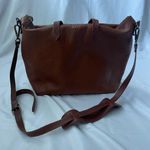 Madewell  Crossbody Cognac Leather Satchel Handbag Photo 0