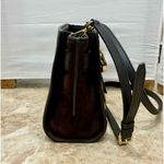 Michael Kors Hamilton Traveler Messenger/Crossbody Bag. Leopard Haircalf Photo 4